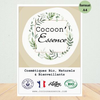 Pack Implantation Corps & Cheveux rituel beauté bio Cocoon'Essence - certifié bio Cosmos Organic - vegan - 24 produits + PLV offertes 9