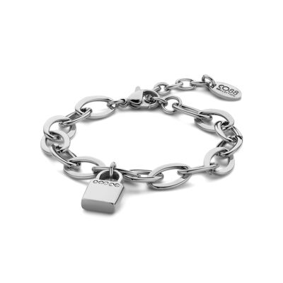 CO88 steel link bracelet with lock IPS