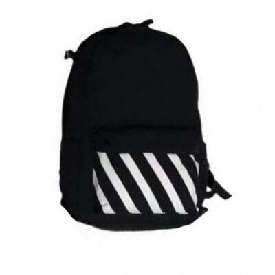 Striped backpack Antilles black