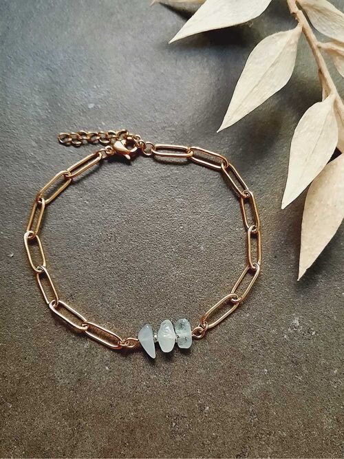 Bracelet BOHO Aigue Marine