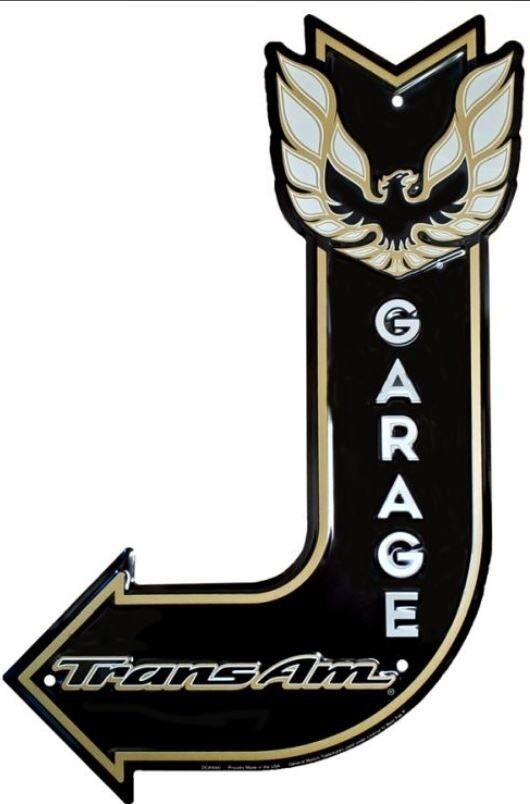 Targa in metallo statunitense Pontiac Trans Am / Firebird Garage