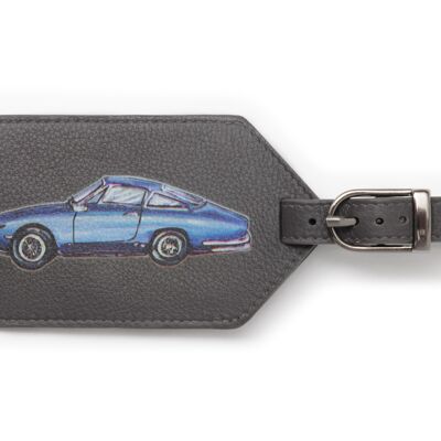 CLASSIC CARS LEATHER LUGGAGE TAG
