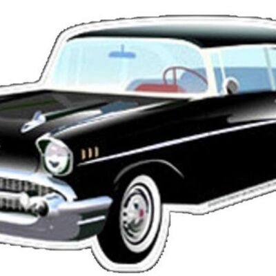 US Blechschild Chevrolet Bel Air - Kontur Schild