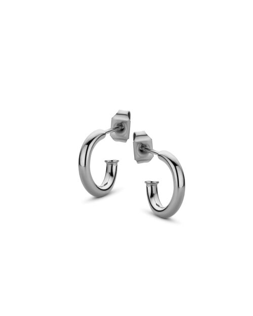 Stainless steel hoops earring 12mm