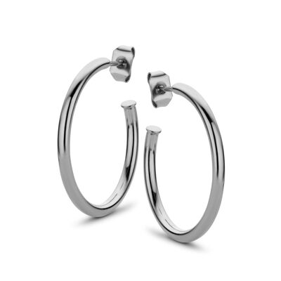 Stainless steel hoops earring 25mm