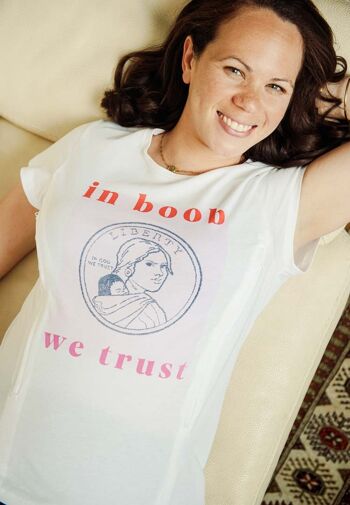 T-shirt Allaitement "IN BOOB WE TRUST" 8