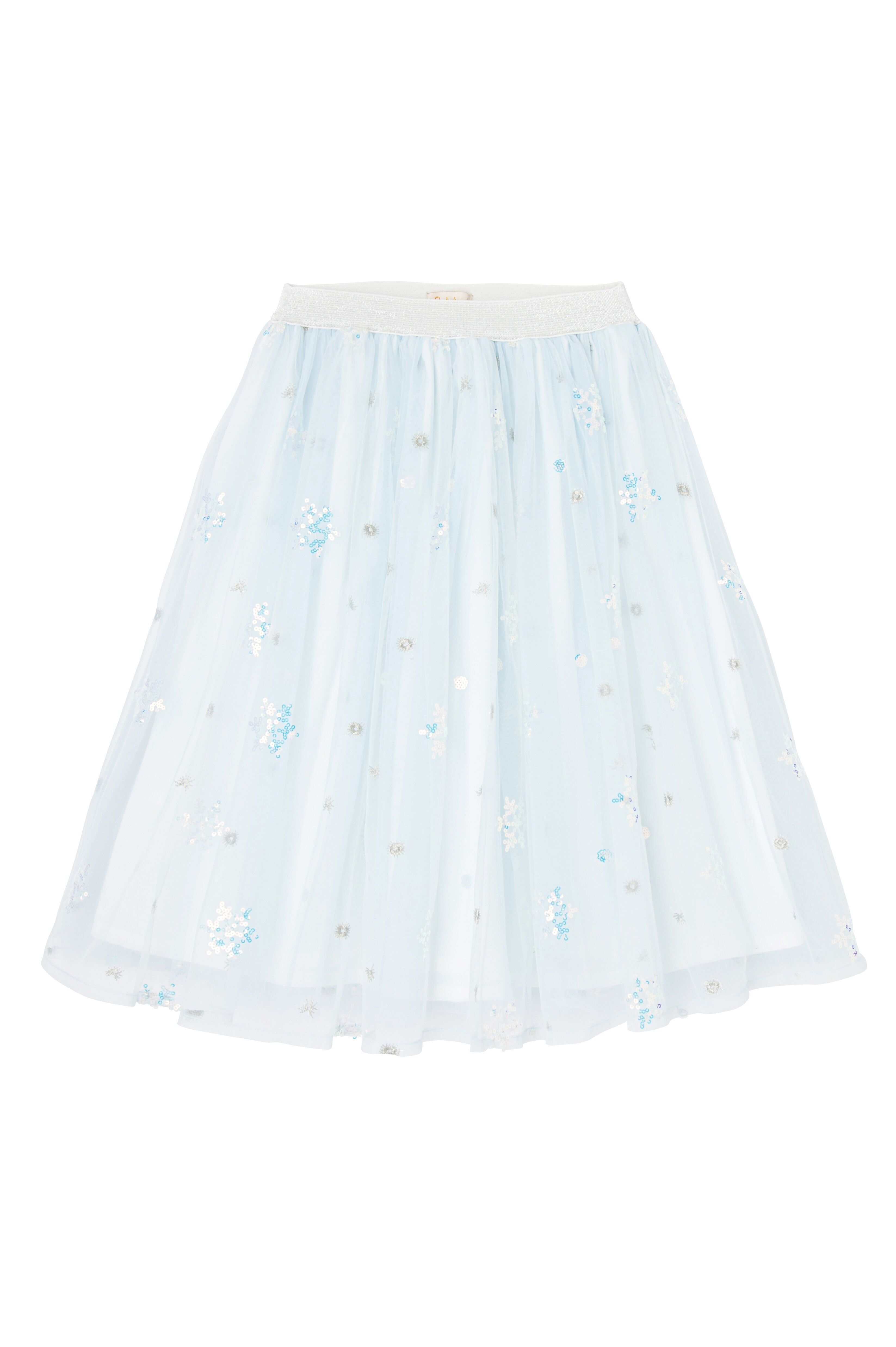 Gonna lunga con elastico sottoveste principessa ghiaccio taglia unica