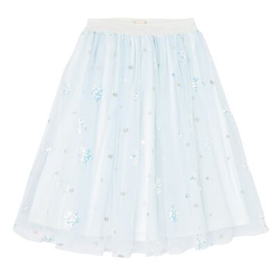 Long ice princess petticoat elasticated skirt one size