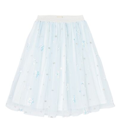 Long ice princess petticoat elasticated skirt one size