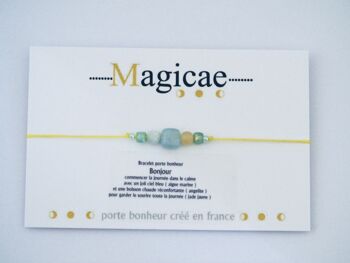 Bracelet porte bonheur « BONJOUR » 3