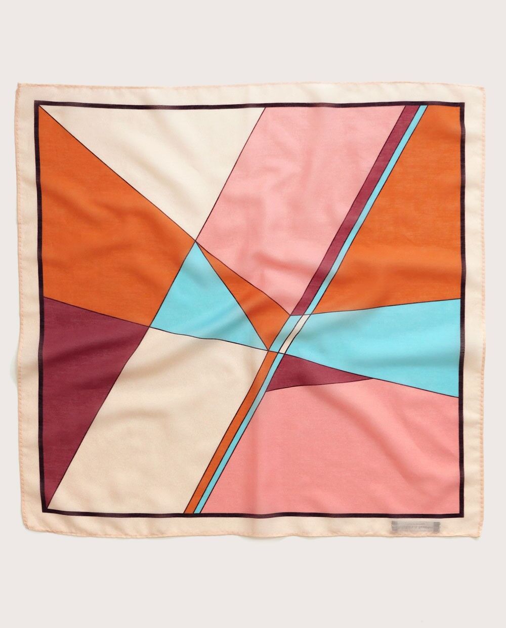 Tuch Dakar, Seiden-Baumwollmischung, 60x60 cm