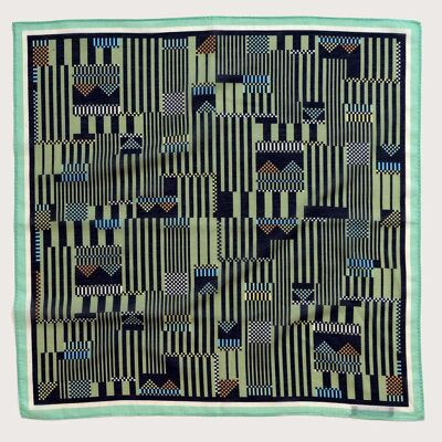 Scarf Morocco, silk-cotton blend, 60x60 cm