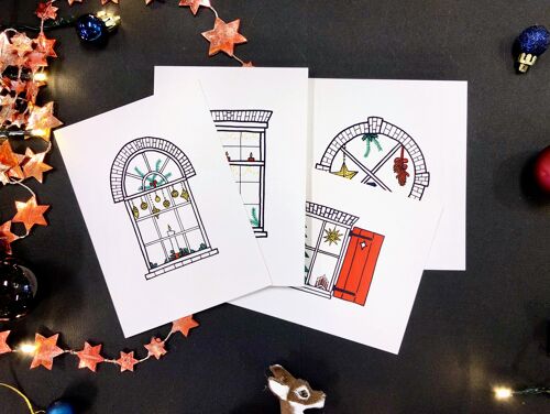 Christmas Window Cards - serie 1