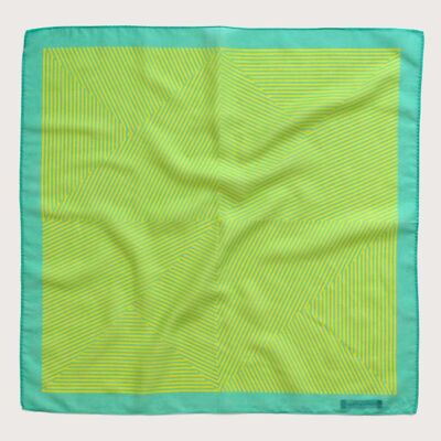 Yellow Stripes cloth, silk-cotton blend, 60x60 cm
