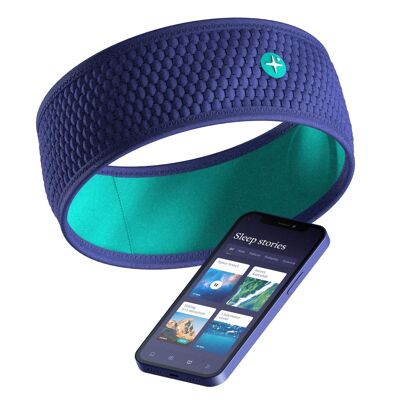 Hoomband - Kabelloses Bluetooth-Stirnband für Schlaf, Reisen, Meditation - Liftime-Zugriff auf +100 Stunden Audioinhalte