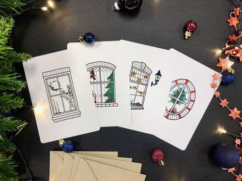 Christmas Window Cards - serie 2
