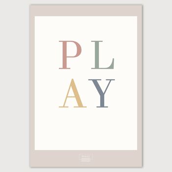 Jouez toute la journée - Affiche A3 1