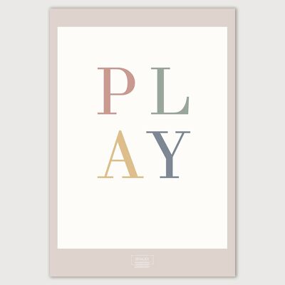 Spielen Sie den ganzen Tag – A3-Poster