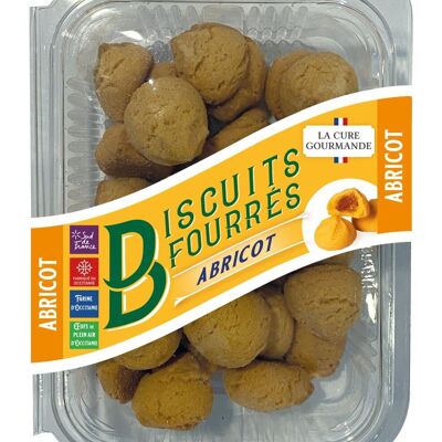 Barquettes biscuits fourrés abricot