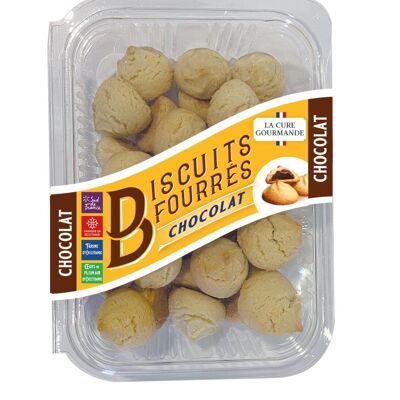 Barquettes biscuits fourres chocolat