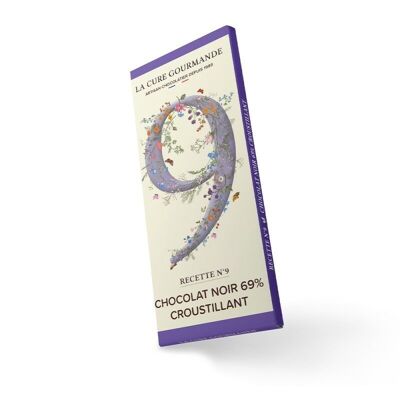 Tablette chocolat noir 69% croustillant