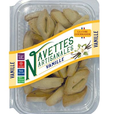 Barquettes biscuits navettes vanille