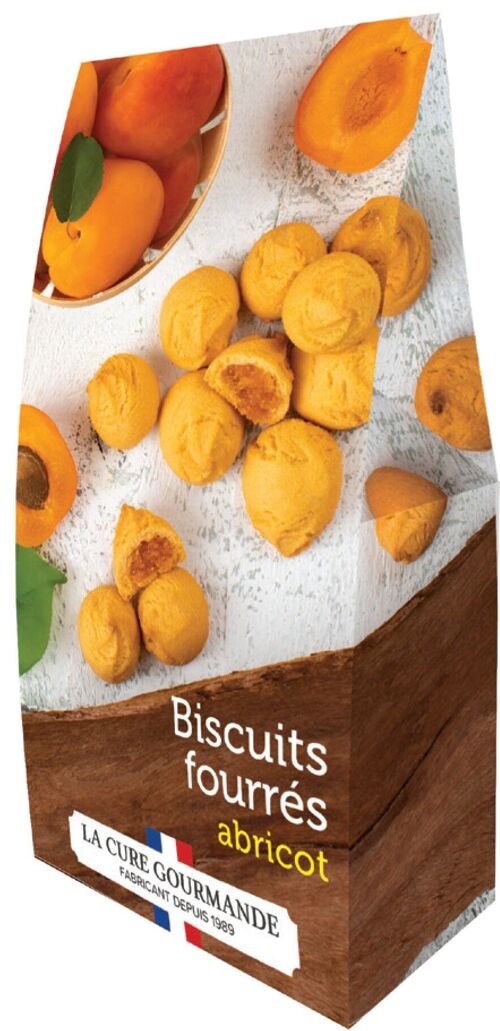 Pochettes distribution biscuits fourrés abricot