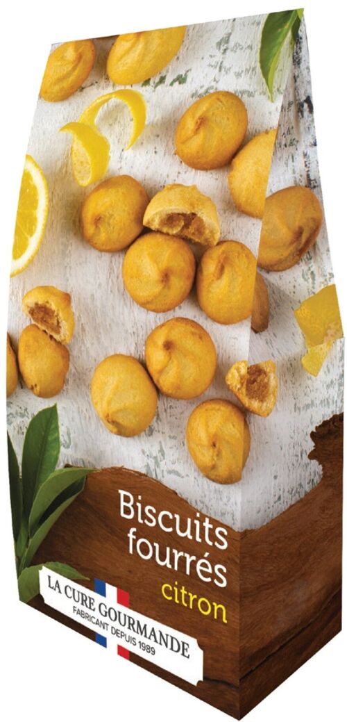 Pochettes distribution biscuits fourrés citron