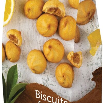 Bolsas de distribución de galletas rellenas de limón