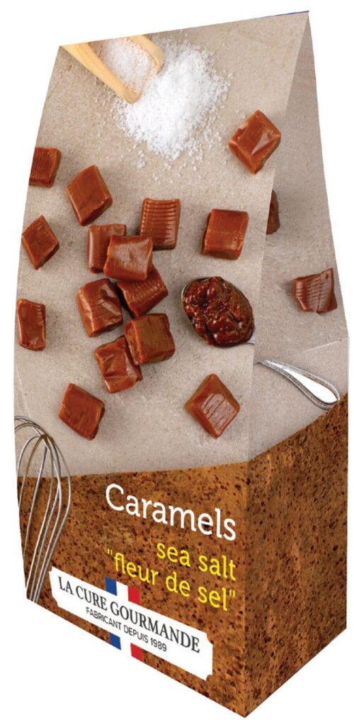 Pochettes caramels fondants fleur de sel