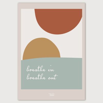 Atmen Sie durch - A3-Poster