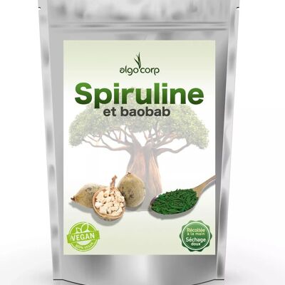 Organic Spirulina & Organic Baobab Fruit 200g