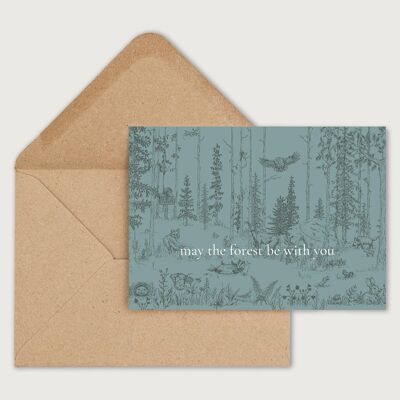 Mystic Forest - Postcard + Envelope