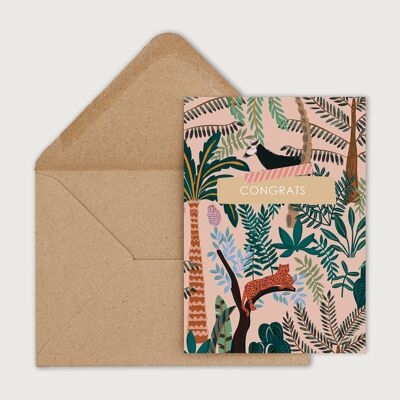 Wilder Dschungel - Postkarte + Umschlag