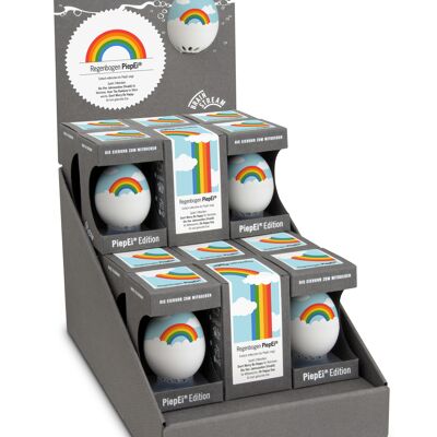 Display Rainbow PiepEi / 18 pieces / intelligent egg timer