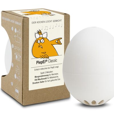 BeepEi Classic, temporizador de huevo blanco / inteligente