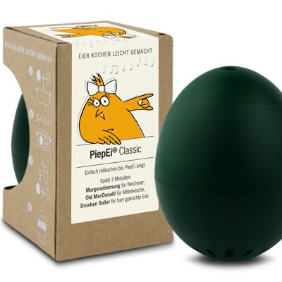 PiepEi Classic, verde oscuro / temporizador de huevos inteligente