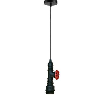 Moderne Industrie-Rohrtyp E27-Sockel-Deckenpendelleuchten LEDSone DE~2381 - Nein - Schwarz