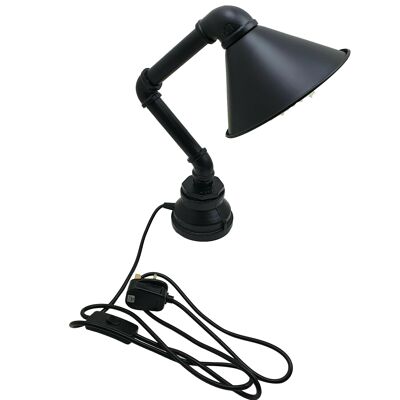 Tischleuchte Retro Licht Plug in Wasserpfeife Steampunk Schreibtisch Lichtschirm LEDSone DE~2341 - Schwarz - Nein