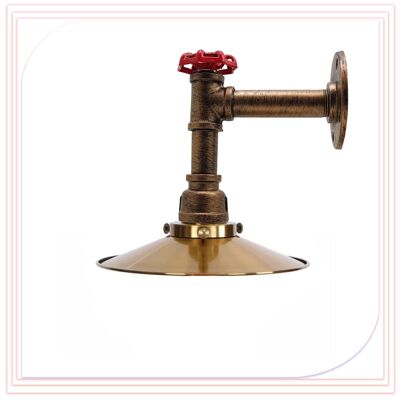 Wandrohrlampe Retro Licht Steampunk Vintage Wandleuchte LEDSone DE~2333 - Typ 1 - Nein