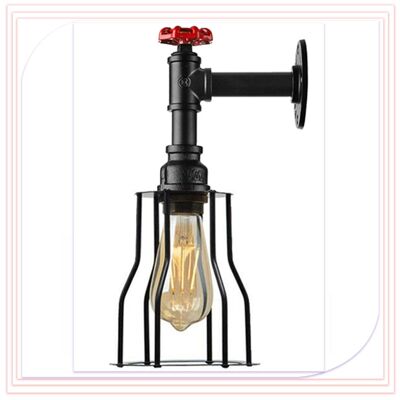 Wandrohrlampe Retro Licht Steampunk Vintage Wandleuchte LEDSone DE~2333 - Typ 4 - Ja