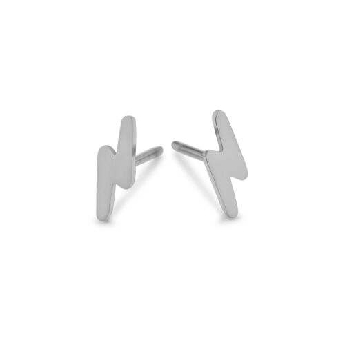 Stainless steel lightning ear studs