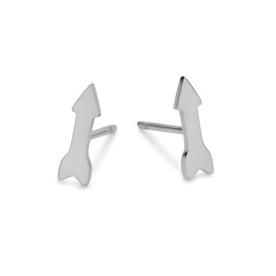 Stainless steel arrow ear studs