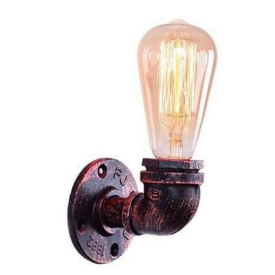 E27 Industrial Retro Style Light Steampunk Wandleuchte Wasserpfeifenlampe Rustikal Rot LEDSone DE~2296 - Ja