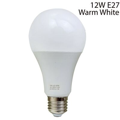 B22 oder E27 Glühbirne Energiesparlampe Warm White Globe~2218 - 12W - E27