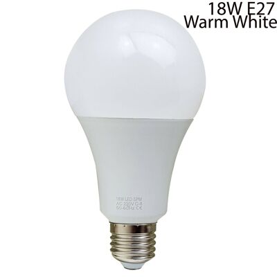 B22 oder E27 Glühbirne Energiesparlampe Warm White Globe~2218 - 18W - E27