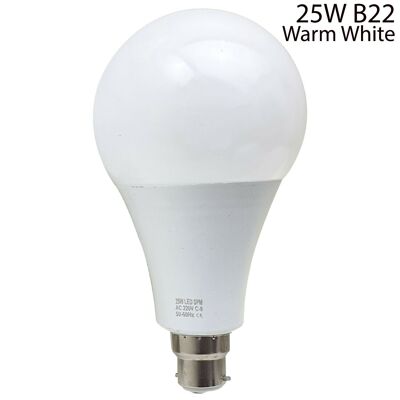 25W B22 Glühbirne Energiesparlampe Warm White Globe~2210