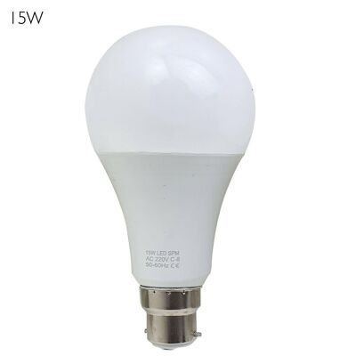 3 x energiesparendes LED-Licht, kaltweiße Birnen, B22-Bajonettschraube, Lampe 3 W-25 W GLS~2209 - 15W