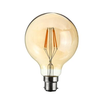 Vintage dekorative industrielle Retro Edison Bajonett LED Birne B22 Sockel Glühbirne ~ 2205 - G80 4W
