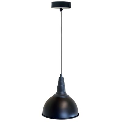 Schwarze Retro Pendelleuchte Lampenschirm Deckenleuchten Stil Metalllampe~2184